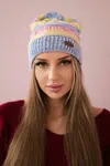 Kesi Čapica s fleece Patrycja K254 fialová + modrá