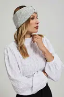 Marisse Gray Knit Headband