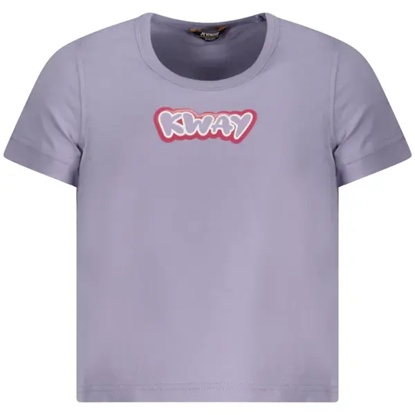 K-WAY T-SHIRT SHORT SLEEVES GIRL PURPLE
