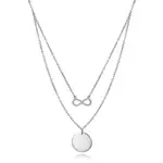 Viceroy Dvojitý strieborný náhrdelník Nekonečno 4087C000-00