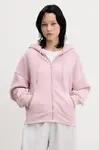 Mikina Abercrombie & Fitch dámská, růžová barva, s kapucí, KI152-5417-601