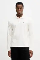 Bavlněné tričko s dlouhým rukávem Calvin Klein Jeans béžová barva, LV04RE201G