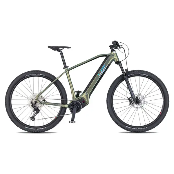 Horské elektrokolo 4EVER Exstream PRO 820Wh 29" - model 2025 L (19", 175-185 cm) snake green/hologram