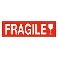Výstražné etikety, 165x55mm, FRAGILE