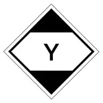 Etikety pro signalizaci nebezpečí 100x100mm, NEBEZPEČNÉ I V MALÉM MNOŽSTVÍ (letecká doprava)