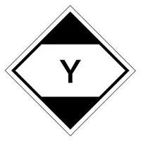 Etikety pro signalizaci nebezpečí 100x100mm, NEBEZPEČNÉ I V MALÉM MNOŽSTVÍ (letecká doprava)