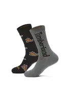 TIMBERLAND Ponožky  pueblo / tmavosivá / čierna / biela