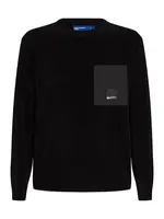 KARL LAGERFELD JEANS Sveter  tmavosivá / čierna