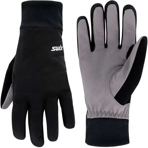 Swix TUR SOFTSHELL GLOVE Lyžařské rukavice, černá, velikost