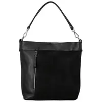 Trendy dámská kožená kabelka na rameno Alyssa, černá