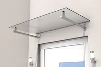 Vchodová strieška GUTTAVORDACH HD 140 x 80 cm strieborná/číra GU7200106