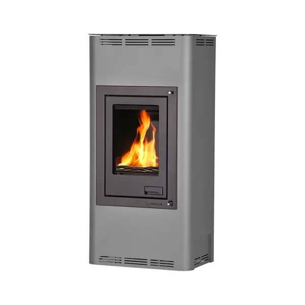 Kachle s výmenníkom AQUAFLAM 7, sivá, automatická regulácia FLHSF29-022