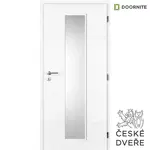 Interiérové dveře Quatro Linea Sklo Bílé 80P
