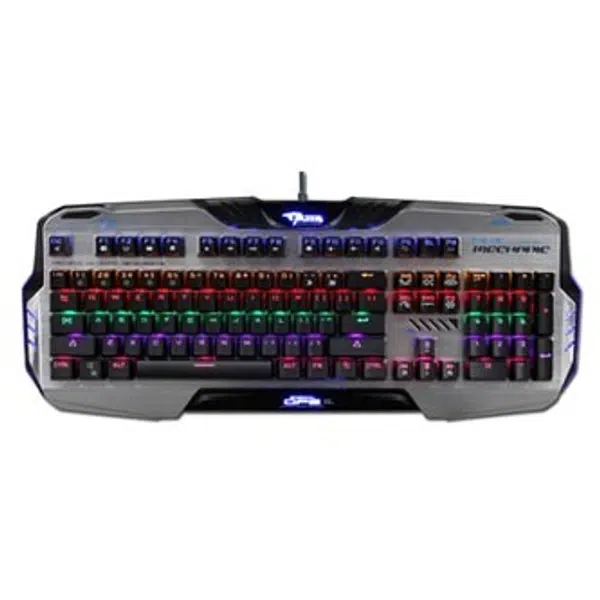 E-blue Mazer Mechanical 729, klávesnice US, herní, podsvícená s modrým spínačem typ drátová (USB), černá, mechanická