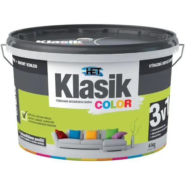 Het Klasik Color 0597 zelený limetkový 4kg