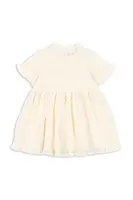 Dívčí šaty Konges Sløjd JOELLA DRESS béžová barva, mini, KS104316