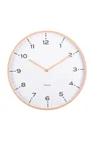 Nástěnné hodiny Karlsson Circus Rings 40 cm oranžová barva