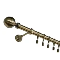 Garnýž jednořadá 240 cm koule Fi 25 antické zlato