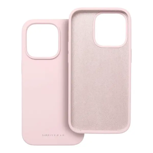 Zadní silikonový kryt ROAR case CLOUD SKIN pro Apple iPhone 12 Pro, světle růžová