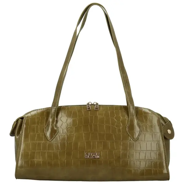 Dámská kabelka na rameno tmavě zelená - Coveri Krisia