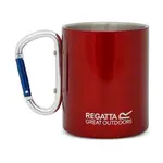 REGATTA OUTDOORS KARABINER HANDLE MUG Hrnek s karabinkou, červená, velikost 300 ML
