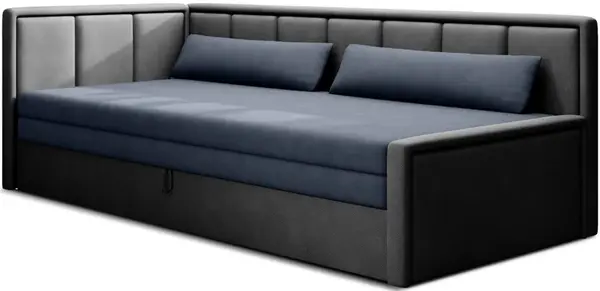 Trojmístná rozkládací pohovka s úložným prostorem fulgeo - bílá -