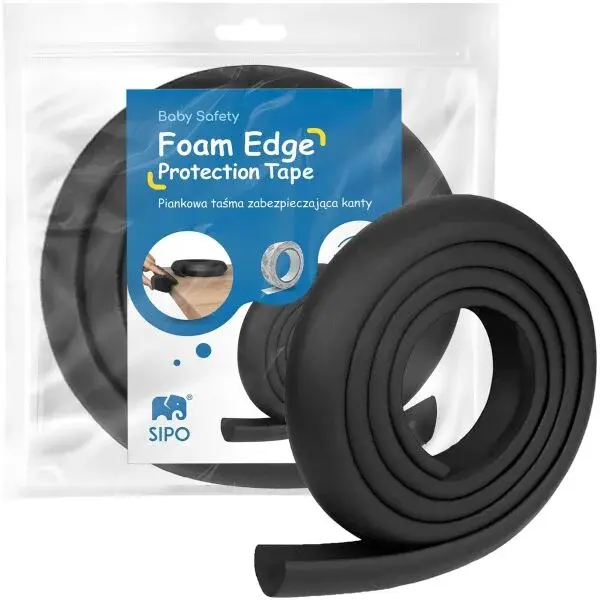Sipo PROTECTIVE TAPE Pěnová ochranná páska, černá, velikost