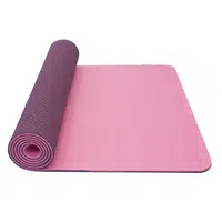 Yate YATE Yoga mat dvouvrstvá růžová/fialová Podložka na cvičení