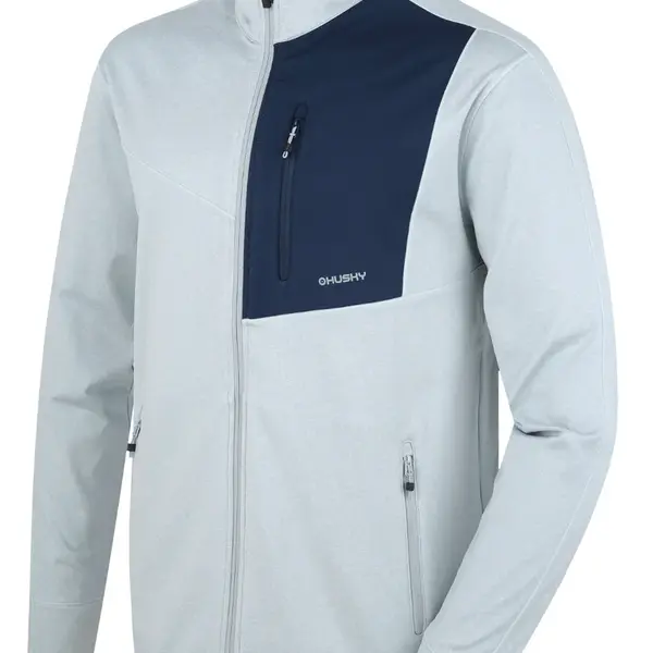 Husky Ane M XXXL, lt. grey Pánská mikina na zip