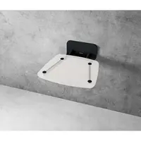 Ravak OVO B sprchové sedátko sklopné š. 36 cm číra / čierna B8F0000059