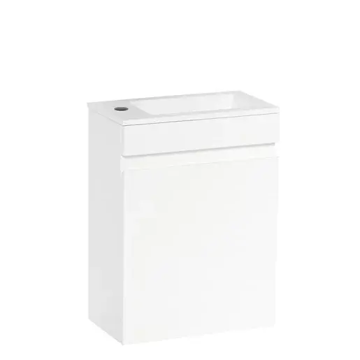 Kúpeľňová skrinka s umývadlom Naturel Verona 40x53,2x22 cm biela lesk VERONA40BL