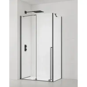 Sprchový kút obdĺžnik 140x90 cm SAT Xmotion PVD Gun metal SATBWIXM140S90GM