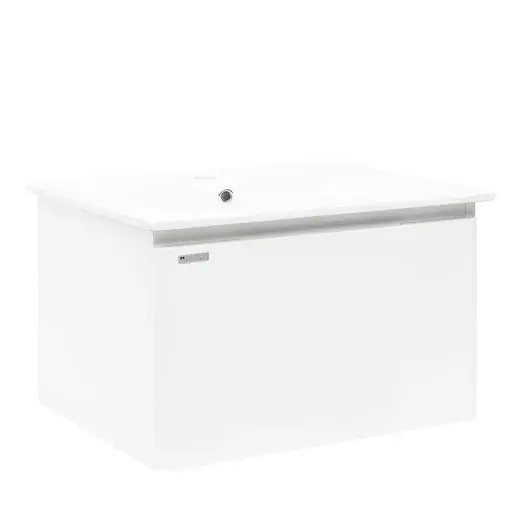 Kúpeľňová skrinka s umývadlom Naturel Ancona 80x45x46 cm biela ANCONA280DVB