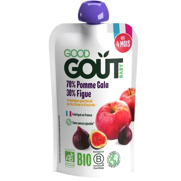 Good Gout BIO Jablko s fíky 4m+ kapsička 120 g