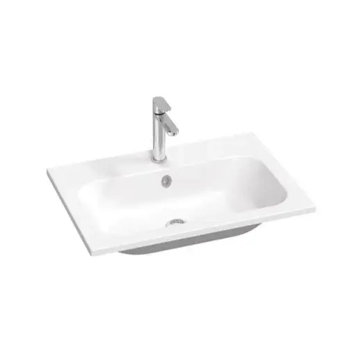 Ravak Chrome Slim umývadlo 70x49 cm otvor pre batériu uprostred XJG01170001