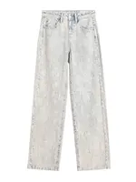 Bershka Džínsy  svetlomodrá / biela