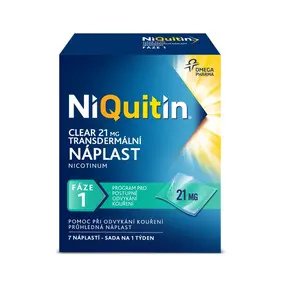 Niquitin Clear 21 mg 7 transdermálních náplastí