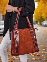 Resti Women's shopper bag eco leather Silent Raven