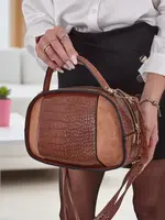 Resti Small women's handbag made of lacquered eco-leather Lunar Space