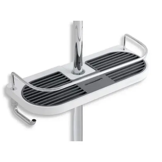 Novaservis Yacore polička biela/chróm 65580.1