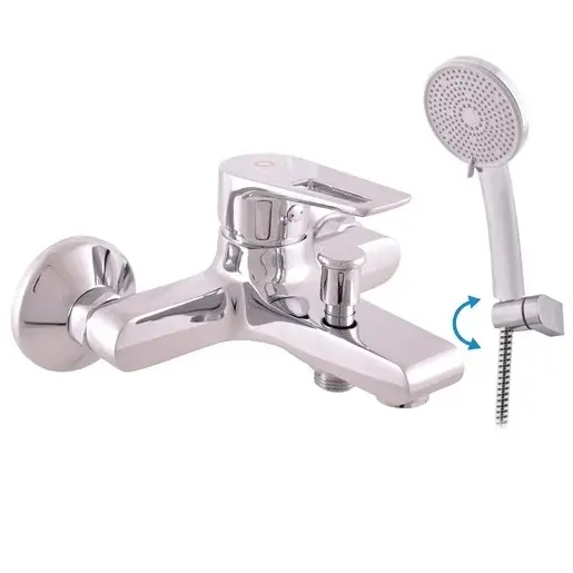 Vaňová batéria RAV Slezák COLORADO so sprchovacím setom 150 mm chróm CO254.5/2