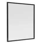 Zrkadlo Naturel Oxo v čiernom ráme, 80x80 cm, ALUZ8080C