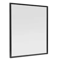 Zrkadlo Naturel Oxo v čiernom ráme, 80x80 cm, ALUZ8080C