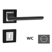 Kľučka Naturel JASPER čierna matná/chróm WC kľúč