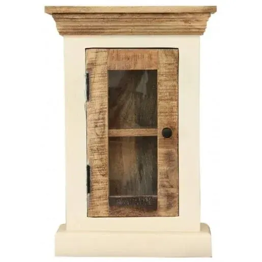 Nástenná skrinka do kúpeľne Agni 40x60x15 cm z masívu mango AGNI-SN