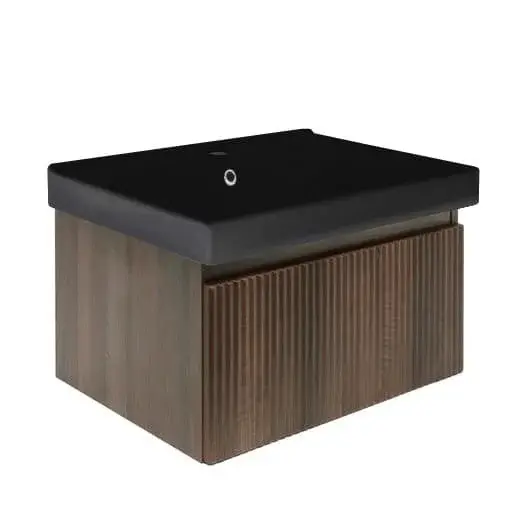 Kúpeľňová skrinka s umývadlom SAT Evolution 58x30x45 cm orech mat SATEVO60NAU1MB