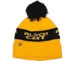 Black cat čepice yellow bobble hat