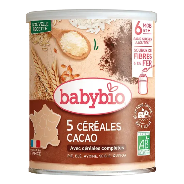 Babybio Nemléčná kaše s kakaem 220 g