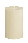LED svíčka Deluxe Homeart Cream Bloklys 10 x 15 cm