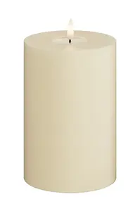 LED svíčka Deluxe Homeart Cream Bloklys 10 x 15 cm